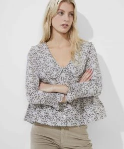 French Connection Sale Ditsy Floral Poplin Shirt