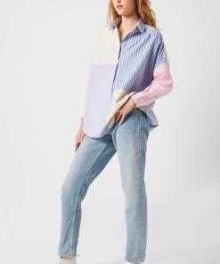 French Connection Mixed Stripe Pop Over Shirt Sale