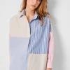 French Connection Mixed Stripe Pop Over Shirt Sale