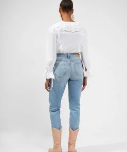 French Connection Ena Organic Rhodes Ruffle Blouse