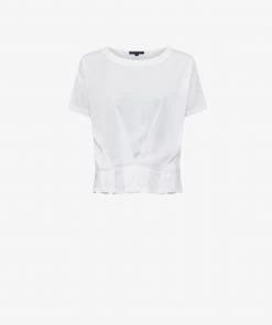 French Connection Tops Augusta Pleat Peplum-Hem Top