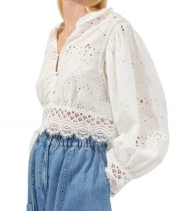 French Connection Biton Balloon-Sleeve Blouse 8 French Connection Biton Balloon-Sleeve Blouse