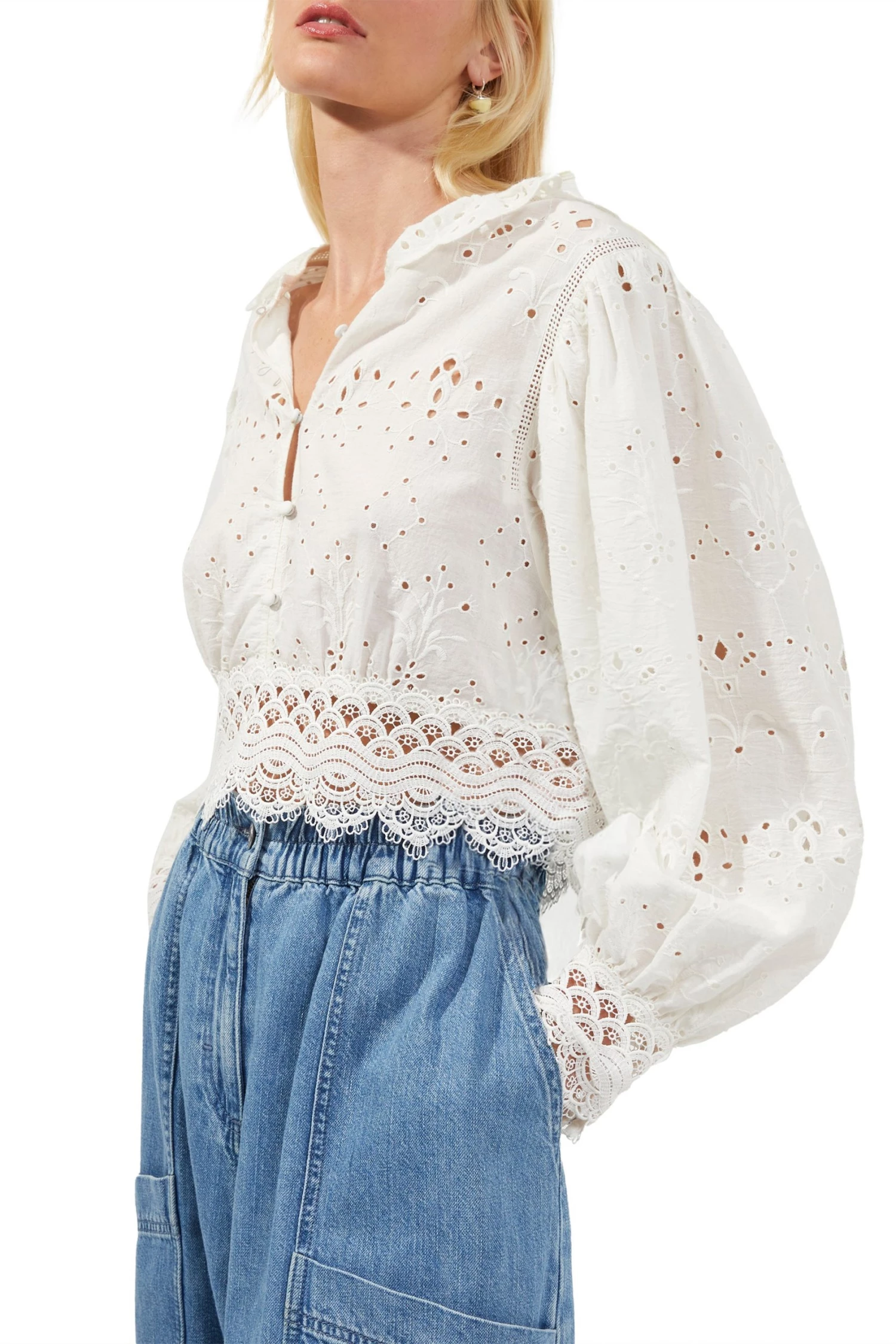 French Connection Biton Balloon-Sleeve Blouse 5 French Connection Biton Balloon-Sleeve Blouse