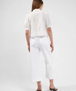 French Connection Alowie Organic Embroidered Cropped Blouse 12 French Connection Alowie Organic Embroidered Cropped Blouse