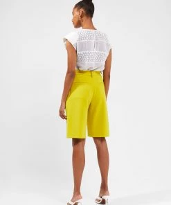 French Connection Tops Ixi Lace Shoulder Pad Top