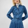 French Connection Zaves Chambray Ruffle Blouse