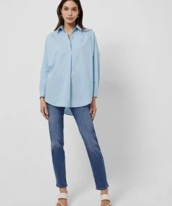 French Connection Shirts Rhodes Poplin Popover Shirt