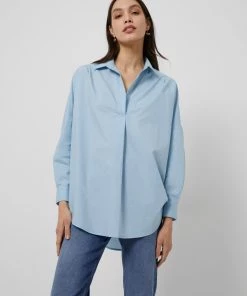 French Connection Shirts Rhodes Poplin Popover Shirt