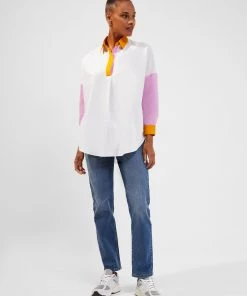 French Connection Colour-Block Organic Rhodes Shirt