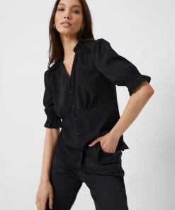 French Connection Crepe Light Top Tops