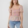 French Connection Tops Stacie Daisy Smocked Top
