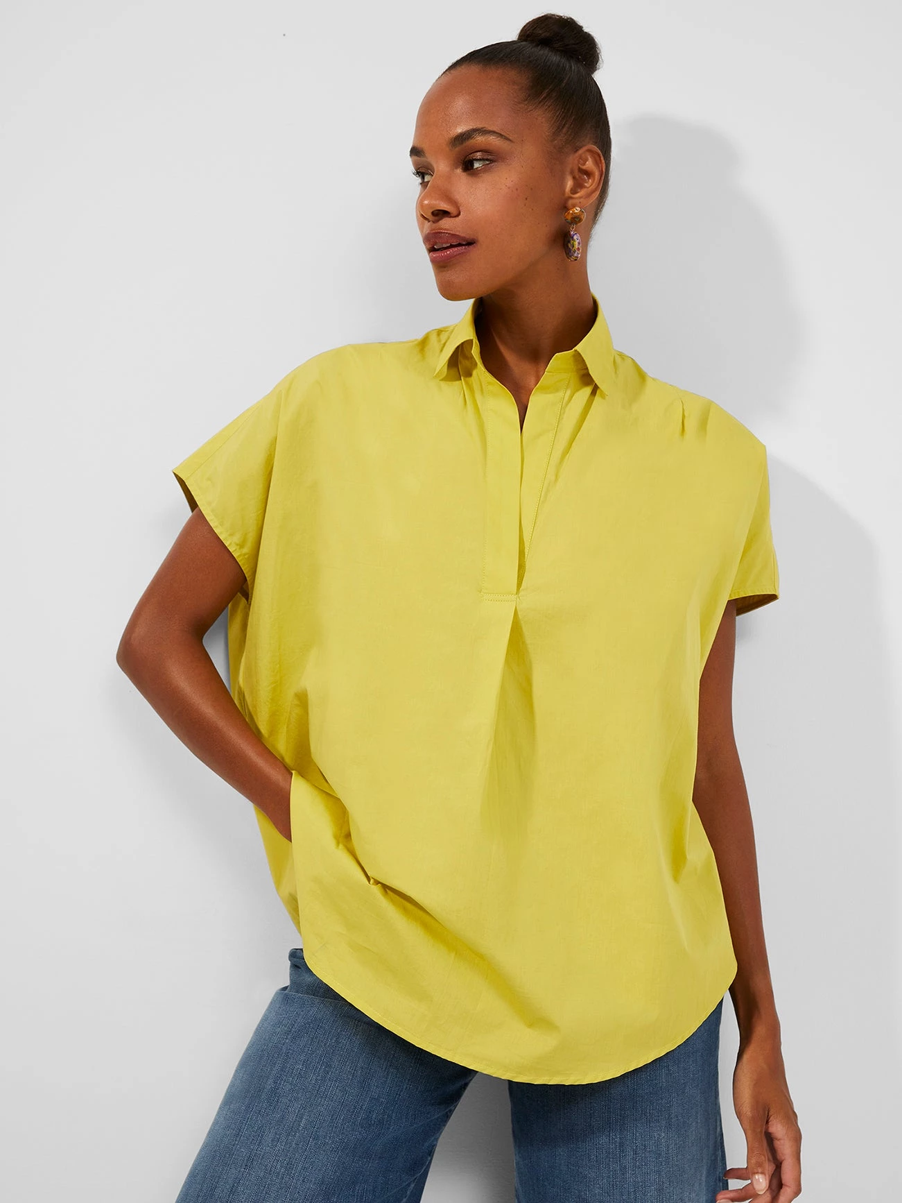 French Connection Shirts Cele Rhodes Organic Short-Sleeved Shirt 3 French Connection Shirts Cele Rhodes Organic Short-Sleeved Shirt