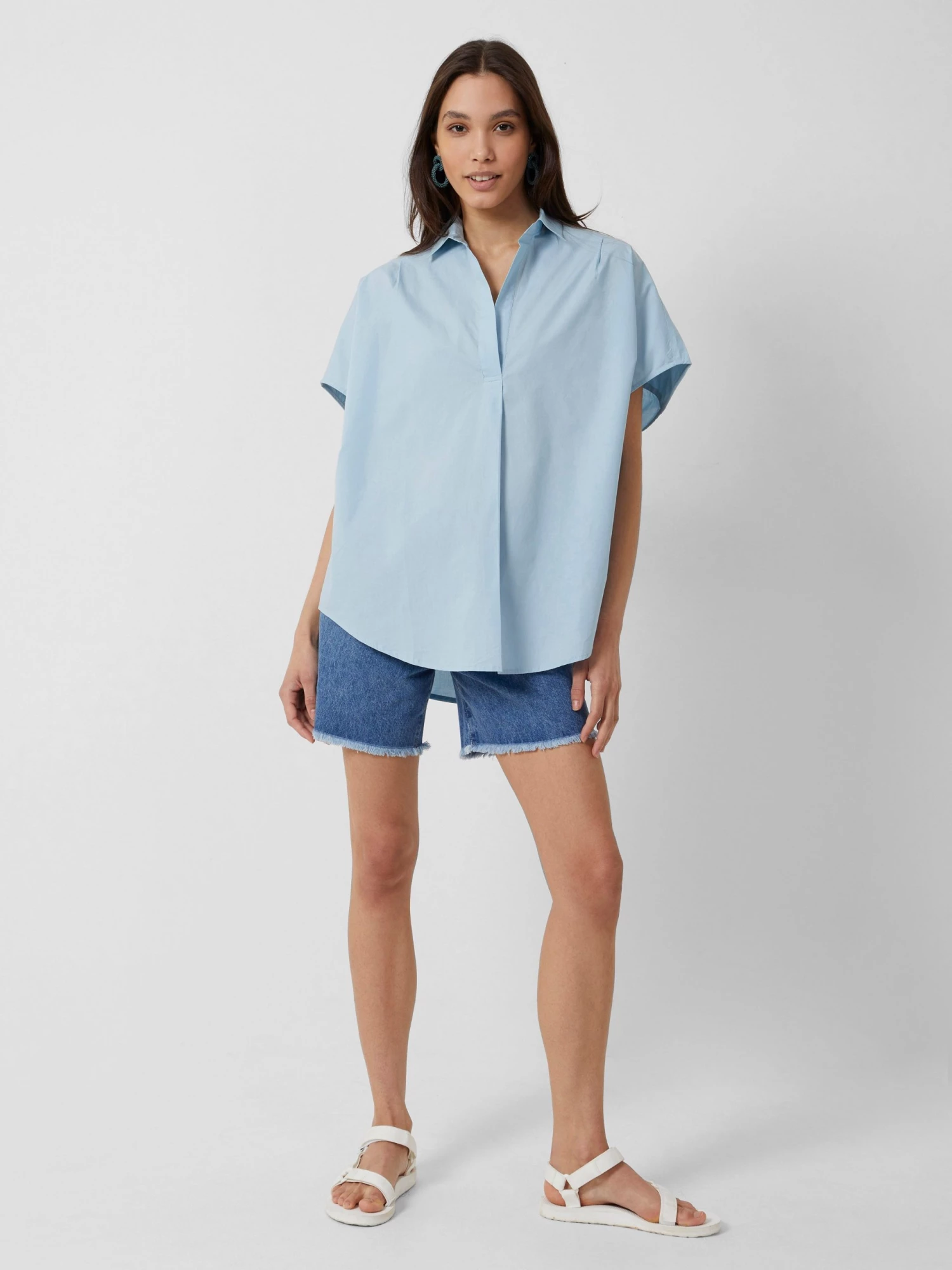 French Connection Cele Rhodes Organic Short-Sleeved Shirt Shirts 4 French Connection Cele Rhodes Organic Short-Sleeved Shirt Shirts