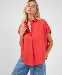 French Connection Shirts Cele Rhodes Organic Short-Sleeved Shirt
