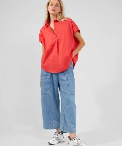 French Connection Shirts Cele Rhodes Organic Short-Sleeved Shirt