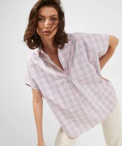 French Connection Yaki Organic Check Shirt Shirts