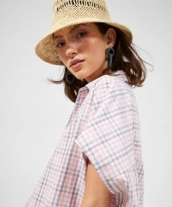 French Connection Yaki Organic Check Shirt Shirts