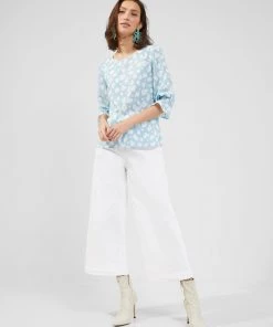 French Connection Aimee Crepe Light Printed Top Tops