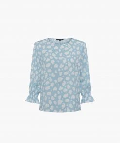 French Connection Aimee Crepe Light Printed Top Tops