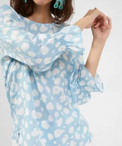 French Connection Aimee Crepe Light Printed Top Tops