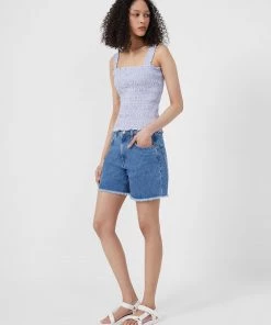 French Connection Elao Rhodes Organic Poplin Smock Top Tops