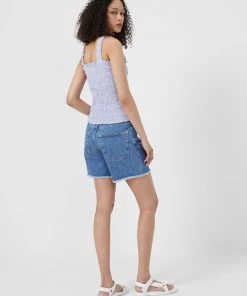 French Connection Elao Rhodes Organic Poplin Smock Top Tops