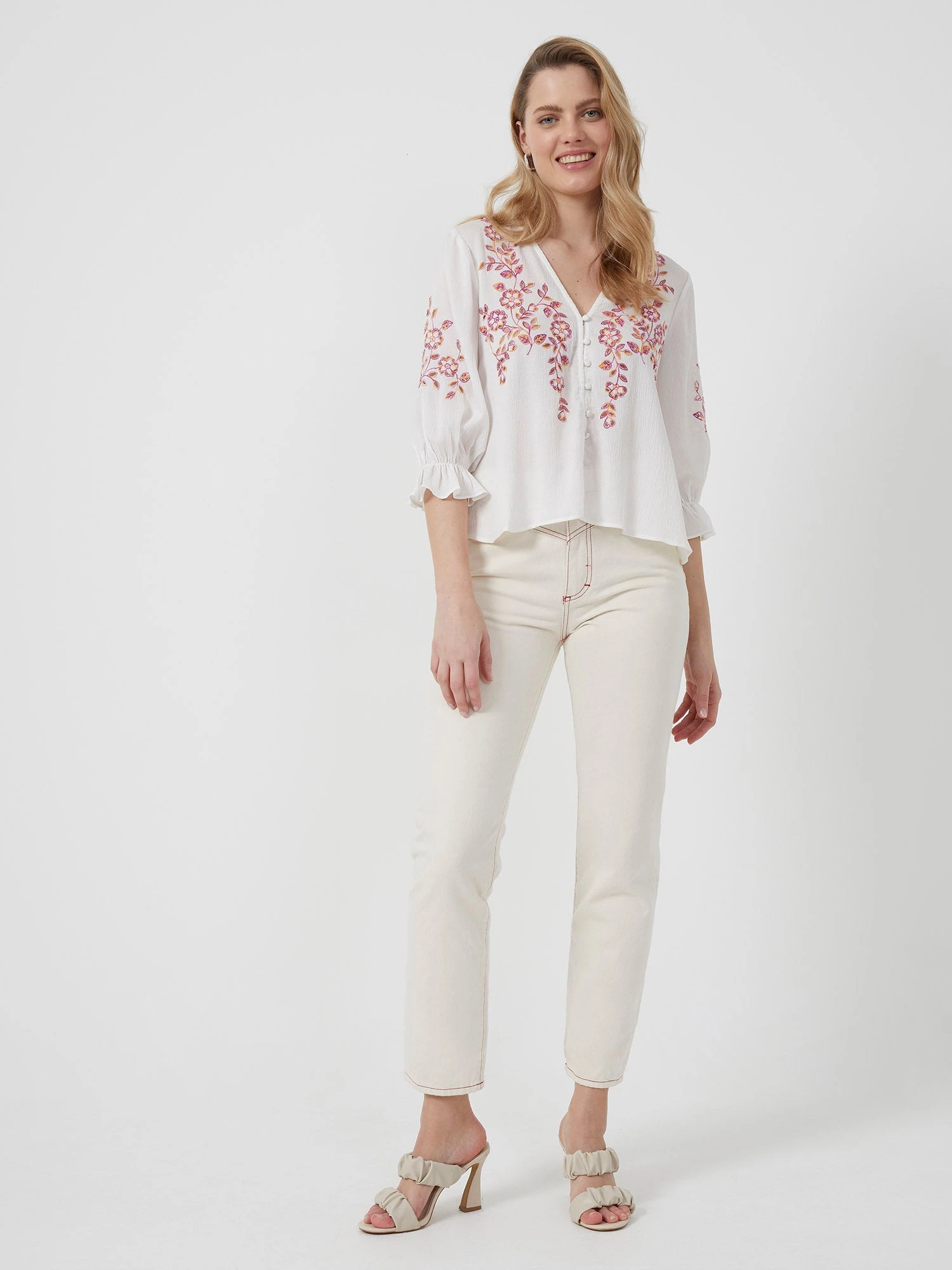 French Connection Gigi Embroidered Top 4 French Connection Gigi Embroidered Top