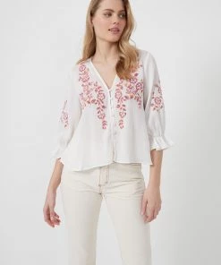 French Connection Gigi Embroidered Top