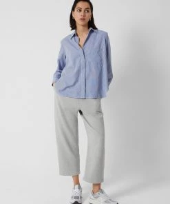 French Connection Thin Stripe Relaxed Popover Shirt Shirts