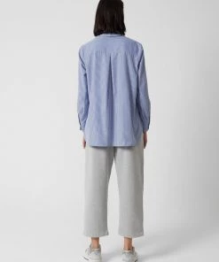 French Connection Thin Stripe Relaxed Popover Shirt Shirts 10 French Connection Thin Stripe Relaxed Popover Shirt Shirts