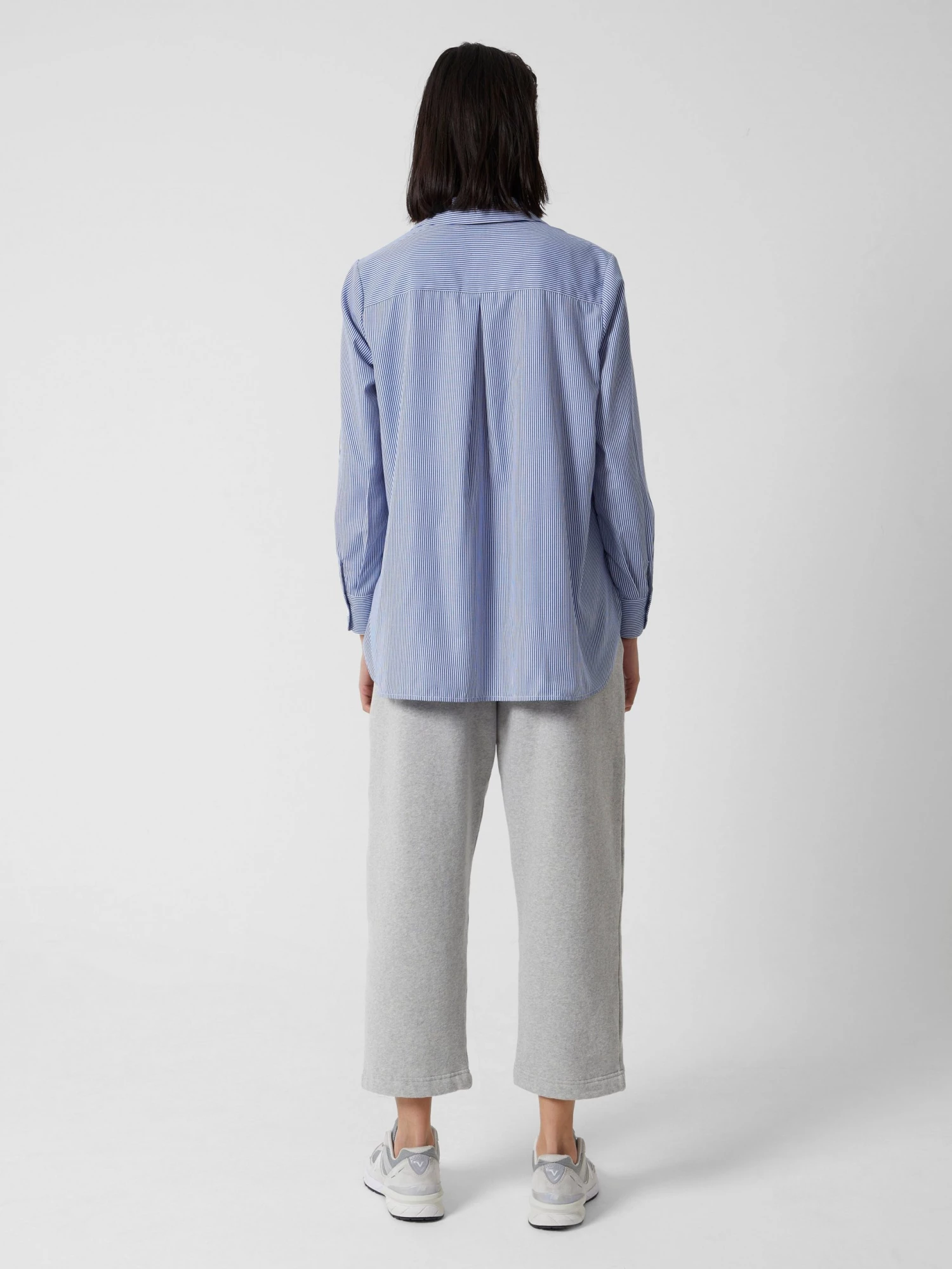 French Connection Thin Stripe Relaxed Popover Shirt Shirts 6 French Connection Thin Stripe Relaxed Popover Shirt Shirts