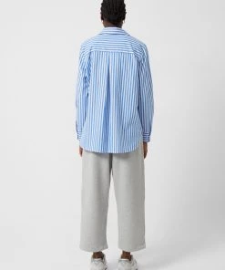 French Connection Thick Stripe Relaxed Popover Shirt 10 French Connection Thick Stripe Relaxed Popover Shirt