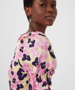 French Connection Cassia Elitan Puff-Sleeve Top Sale