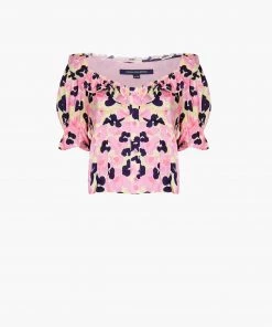 French Connection Cassia Elitan Puff-Sleeve Top Sale