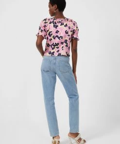 French Connection Cassia Elitan Puff-Sleeve Top Sale