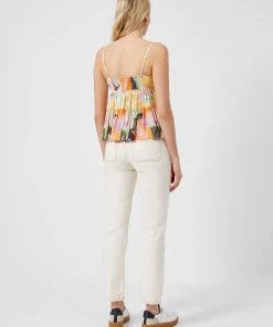 French Connection Isadora Delphine Patch Peplum Top