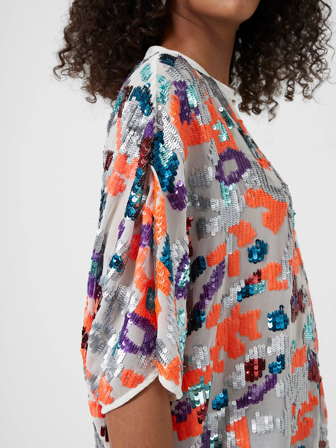 French Connection Flora Sequin V-Neck Blouse View All 6 French Connection Flora Sequin V-Neck Blouse View All