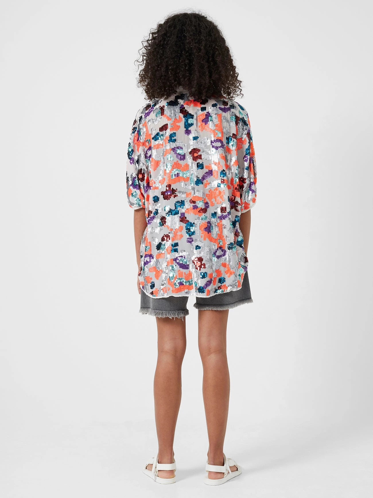 French Connection Flora Sequin V-Neck Blouse View All 7 French Connection Flora Sequin V-Neck Blouse View All