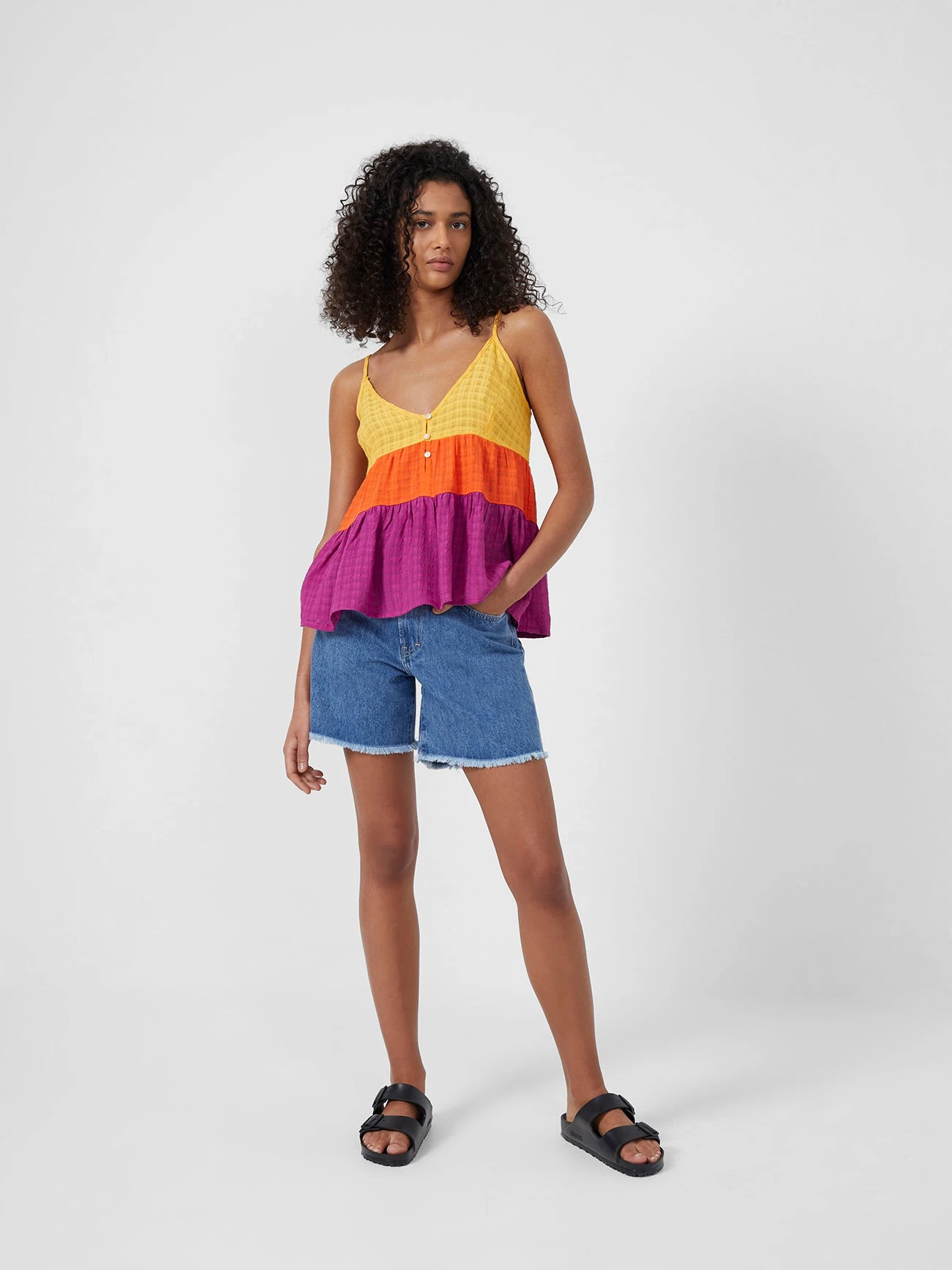 French Connection View All Adira Birch Tiered Strappy Top 5 French Connection View All Adira Birch Tiered Strappy Top