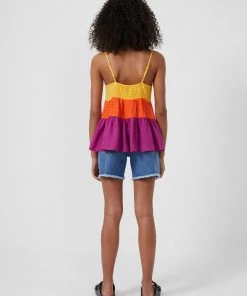 French Connection View All Adira Birch Tiered Strappy Top 10 French Connection View All Adira Birch Tiered Strappy Top