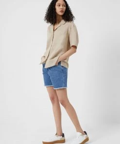 French Connection Ahia Cotton-Linen Shirt Shirts