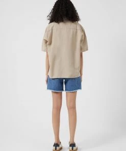 French Connection Ahia Cotton-Linen Shirt Shirts