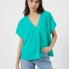 French Connection New In Crepe Light V Neck Top 1 French Connection New In Crepe Light V Neck Top
