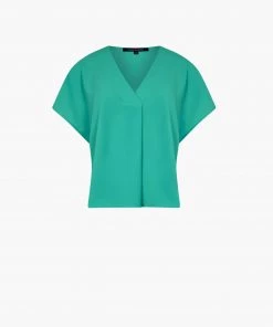 French Connection New In Crepe Light V Neck Top