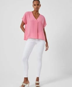 French Connection Crepe Light V Neck Top