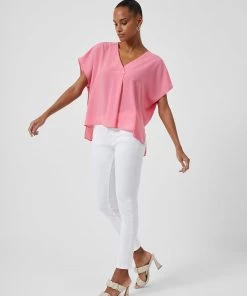 French Connection Crepe Light V Neck Top