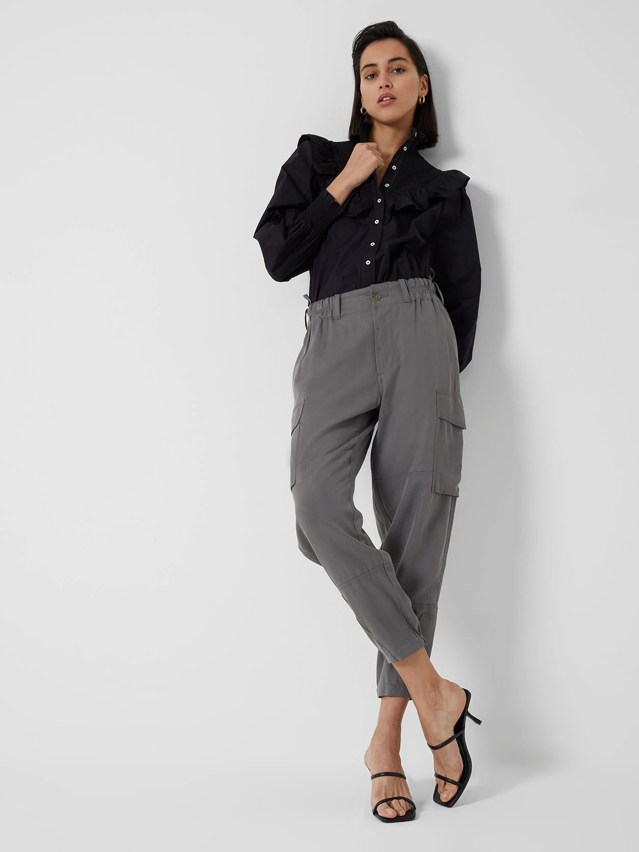 French Connection Organic Rhodes Poplin Smock Top Tops 4 French Connection Organic Rhodes Poplin Smock Top Tops