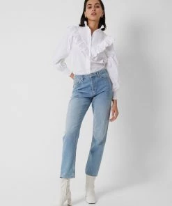 French Connection Organic Rhodes Poplin Smock Top Tops