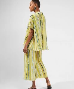 French Connection Gaia Delphine Open-Collar Shirt Sale