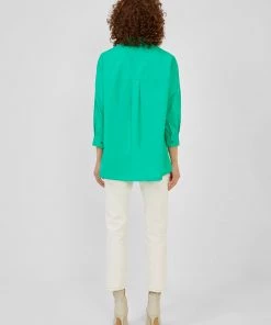 French Connection Sale Rhodes Poplin Side-Split Shirt